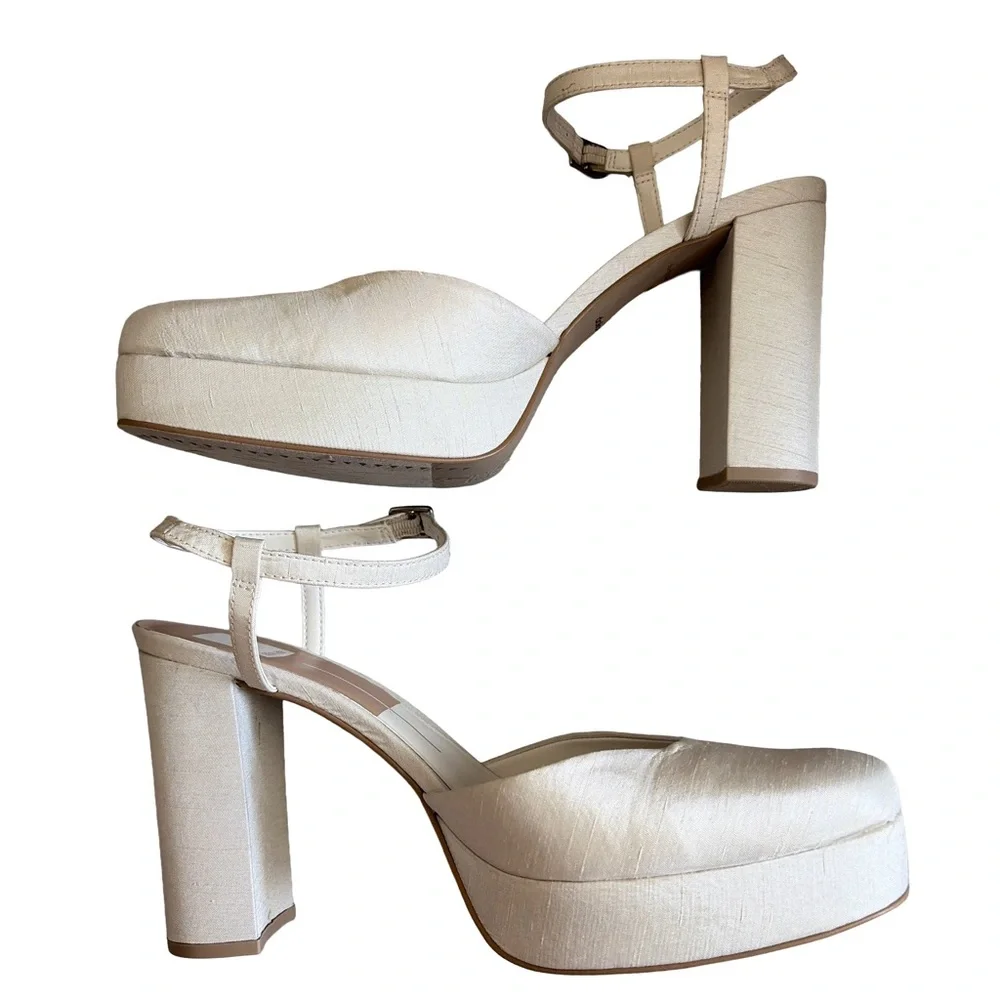 Dolce‎ Vita Claud platform satin heels